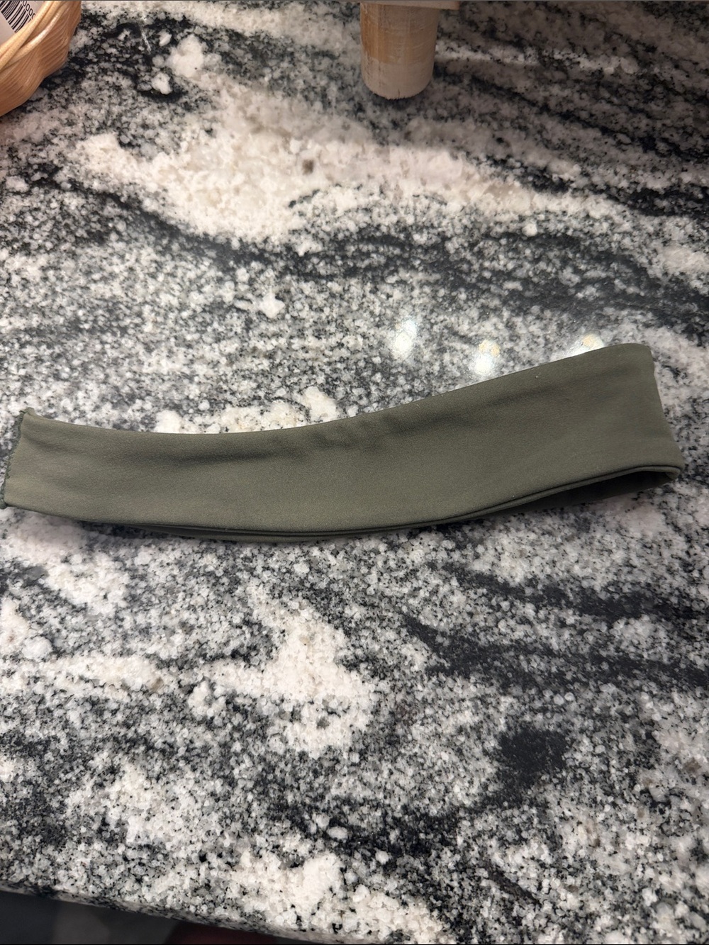 ZYIA Active Wide Fitness Headband Olive Green - Picture 4 of 6